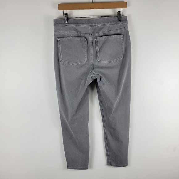 Spanx Jeanish High Waist Ankle Pull On Elastic Waist Stretch Jeggings Grey - Picture 7 of 13